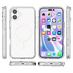 Θήκη iPhone 16 - OEM - Σκληρή Πλάτη PC+TPU - Λευκό - MagSafe/Stand — εικόνα 8