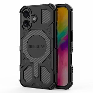 Θήκες Κινητών & Αξεσουάρ | ThikiShop.gr 31 Θήκη iPhone 16 - BIBERCAS J-16 Series - Σκληρή Πλάτη PC+TPU - Μαύρο - MagSafe — εικόνα 2