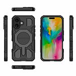 Θήκη iPhone 16 - BIBERCAS J-16 Series - Σκληρή Πλάτη PC+TPU - Μαύρο - MagSafe — εικόνα 6