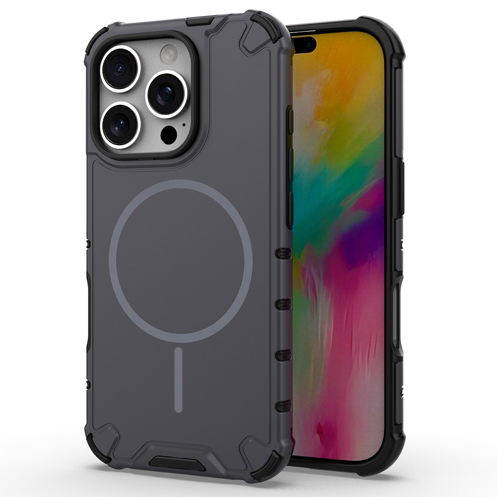 Θήκη iPhone 16 Pro Max - OEM - Σκληρή Πλάτη PC+TPU - Γκρι Σκληρή Πλάτη PC+TPU για iPhone 16 Pro Max (OEM) σε Γκρι — διπλή προστασία με αερόσακους στις γωνίες & υφή για καλύτερη ψύξη.