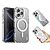 Σκληρή Πλάτη PC+TPU για iPhone 16 Pro Max (IMAK) σε Λευκό με MagSafe — micro airbag γωνίες & ανασηκωμένα χείλη για προστασία από πτώσεις.