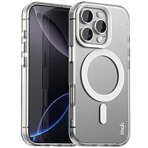 Θήκη iPhone 16 Pro Max - IMAK - Σκληρή Πλάτη PC+TPU - Λευκό - MagSafe — εικόνα 2