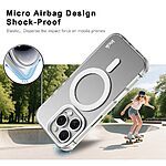 Θήκη iPhone 16 Pro Max - IMAK - Σκληρή Πλάτη PC+TPU - Λευκό - MagSafe — εικόνα 4