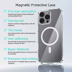 Θήκη iPhone 16 Pro Max - ABEEL - Σκληρή Πλάτη PC+TPU - Μαύρο - MagSafe — εικόνα 2