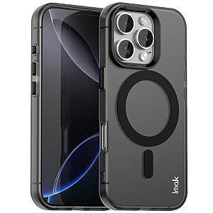 Θήκη iPhone 16 Pro Max - IMAK - Σκληρή Πλάτη PC+TPU - Μαύρο - MagSafe — εικόνα 2