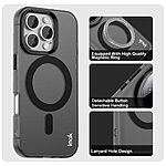 Θήκη iPhone 16 Pro Max - IMAK - Σκληρή Πλάτη PC+TPU - Μαύρο - MagSafe — εικόνα 5