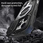 Θήκη iPhone 16 Pro Max - OEM - Σκληρή Πλάτη PC+TPU - Μαύρο - MagSafe/Stand/Λουράκι — εικόνα 5