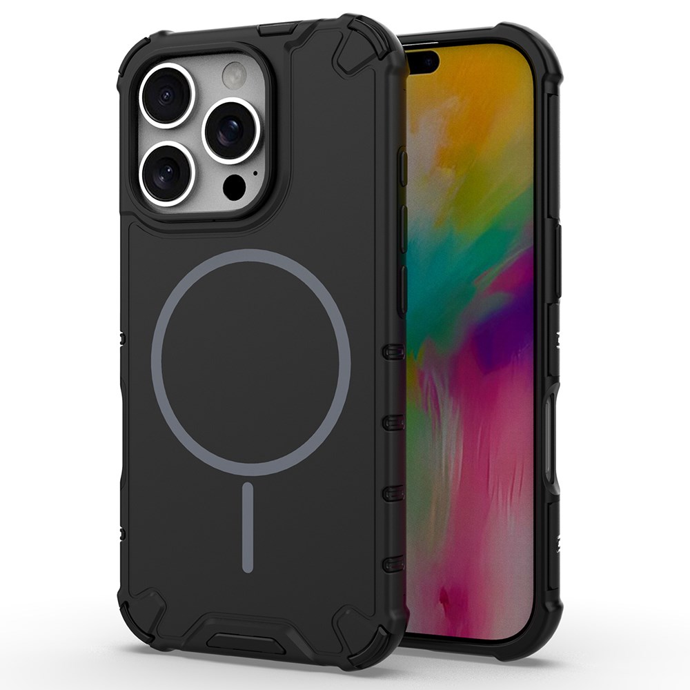 Θήκη iPhone 16 Pro Max - OEM - Σκληρή Πλάτη PC+TPU - Μαύρο Σκληρή Πλάτη PC+TPU για iPhone 16 Pro Max (OEM) σε Μαύρο — διπλή προστασία με αερόσακους στις γωνίες & ανάγλυφη υφή για καλύτερη ψύξη.