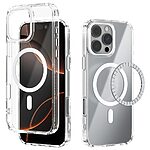 Σκληρή Πλάτη PC+TPU για iPhone 16 Pro (ABEEL) σε Λευκό με MagSafe — ενισχυμένες γωνίες & PC κατά του κιτρινίσματος για προστασία από πτώσεις.