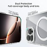 Θήκη iPhone 16 Pro - ABEEL - Σκληρή Πλάτη PC+TPU - Μαύρο - MagSafe — εικόνα 9
