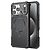Σκληρή Πλάτη PC+TPU για iPhone 16 Pro (OEM) σε Μαύρο — μαγνητικός δακτύλιος & ενισχυμένες γωνίες για προστασία από πτώσεις.