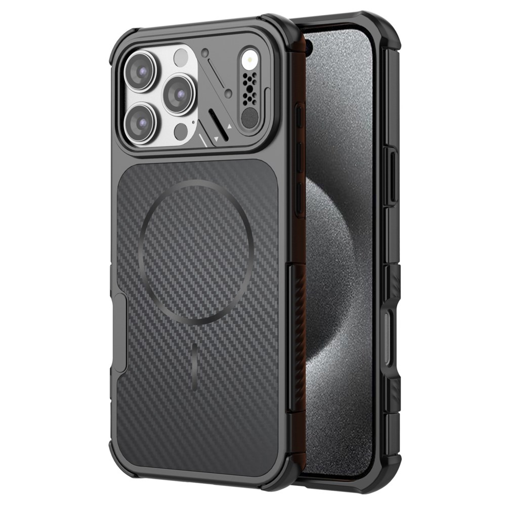 Θήκη iPhone 16 Pro - OEM - Σκληρή Πλάτη PC+TPU - Μαύρο Σκληρή Πλάτη PC+TPU για iPhone 16 Pro (OEM) σε Μαύρο — μαγνητικός δακτύλιος & ενισχυμένες γωνίες για προστασία από πτώσεις.