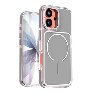 Σκληρή Πλάτη PC+TPU για iPhone 17 (OEM) σε Γκρι με MagSafe — ενισχυμένες γωνίες & διάφανα πλαϊνά για στιλάτη προστασία από πτώσεις.