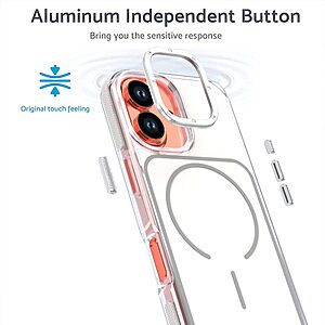 Θήκη iPhone 17 - OEM - Σκληρή Πλάτη PC+TPU - Λευκό - MagSafe — εικόνα 2