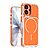 Σκληρή Πλάτη PC+TPU για iPhone 17 (OEM) σε Πορτοκαλί με MagSafe — ενισχυμένες γωνίες & μεταλλικά πλήκτρα για προστασία από πτώσεις.
