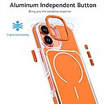 Θήκη iPhone 17 - OEM - Σκληρή Πλάτη PC+TPU - Πορτοκαλί - MagSafe — εικόνα 2
