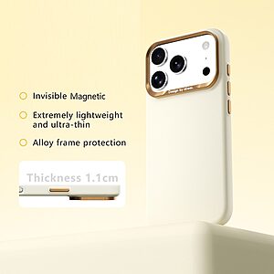 Θήκη iPhone 17 Pro / 18 Pro - ABEEL - Σκληρή Πλάτη PC - Κίτρινο — εικόνα 2