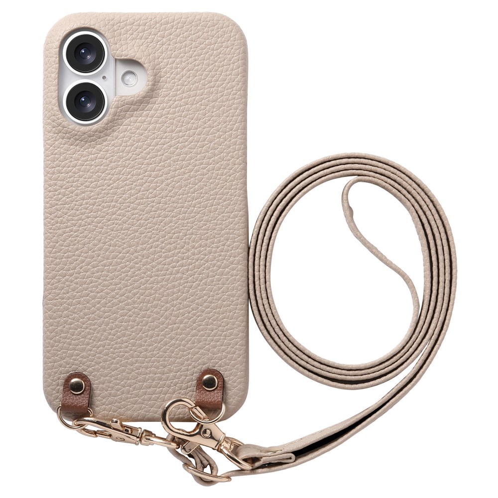 Θήκη iPhone 17 - OEM - Πλάτη από Συνθετικό Δέρμα (PU) με PC - Χακί - Λουράκι Πλάτη από Συνθετικό Δέρμα (PU) με PC για iPhone 17 (OEM) σε Χακί — υφή litchi, απορρόφηση κραδασμών & αποσπώμενο λουράκι χιαστί 130cm.