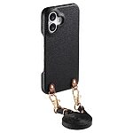 Θήκη iPhone 17 - OEM - Πλάτη από Συνθετικό Δέρμα (PU) με PC - Μαύρο - Λουράκι — εικόνα 2