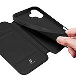 Θήκη iPhone 17 - DUX DUCIS Skin Pro Series - Flip Πορτοφόλι από Συνθετικό Δέρμα (PU) με TPU - Μαύρο - Stand — εικόνα 8