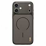 Πλάτη TPU για iPhone 17 (MOFI) σε Μαύρο — ματ ημιδιάφανο φινίρισμα, μαγνητική συμβατότητα & προστατευτικό τζαμάκι κάμερας.