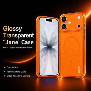 Θήκη iPhone 17 - MOFI - Πλάτη TPU - Μαύρο — εικόνα 2