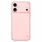 Πλάτη TPU για iPhone 17 (MOFI) σε Ροζ — ματ ημιδιάφανο φινίρισμα, προστασία κάμερας με tempered glass & αντοχή στο κιτρίνισμα.