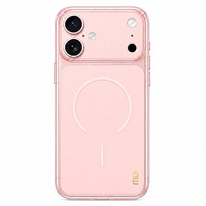 Πλάτη TPU για iPhone 17 (MOFI) σε Ροζ — ματ ημιδιάφανο φινίρισμα, προστασία κάμερας με tempered glass & αντοχή στο κιτρίνισμα.