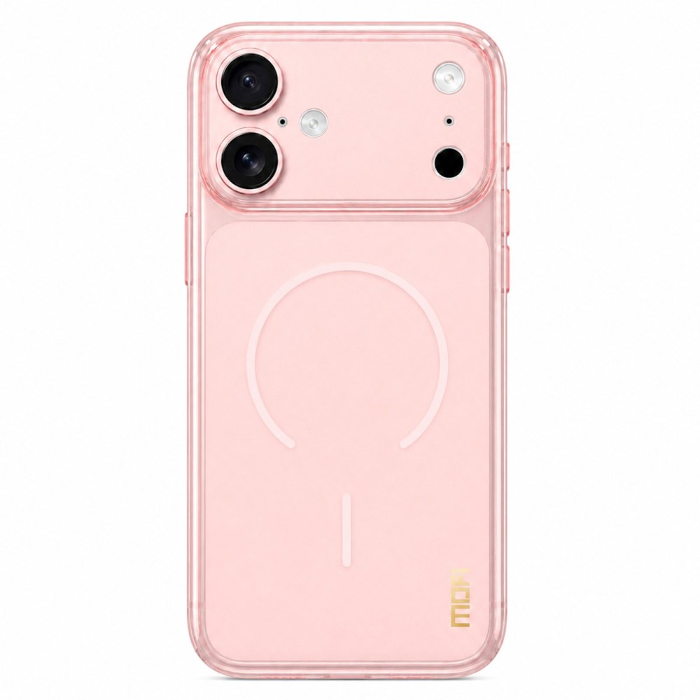 Θήκη iPhone 17 - MOFI - Πλάτη TPU - Ροζ Πλάτη TPU για iPhone 17 (MOFI) σε Ροζ — ματ ημιδιάφανο φινίρισμα, προστασία κάμερας με tempered glass & αντοχή στο κιτρίνισμα.