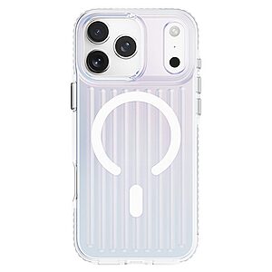 Σκληρή Πλάτη PC+TPU για iPhone 18 Pro / 17 Pro (ROCK) σε Λευκό — μαγνήτης N52 & ενισχυμένη δομή για προστασία από πτώσεις.