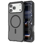 Σκληρή Πλάτη PC+TPU για iPhone 18 Pro / 17 Pro (OEM) σε Μαύρο με MagSafe — ματ υφή, αερόσακοι κατά των πτώσεων & ανασηκωμένα χείλη.
