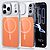 Σκληρή Πλάτη PC+TPU για iPhone 18 Pro / 17 Pro (OEM) σε Πορτοκαλί με MagSafe — μαγνήτες N52 & μεταλλικό πλαίσιο κάμερας για προστασία.