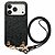 Πλάτη από Συνθετικό Δέρμα (PU) με PC για iPhone 18 Pro / 17 Pro (OEM) σε Μαύρο — υφή litchi, αντιολισθητικό κράτημα & λουράκι χιαστί 130cm.