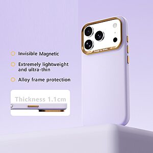 Θήκη iPhone 18 Pro Max / 17 Pro Max - ABEEL - Σκληρή Πλάτη PC - Λιλά — εικόνα 2