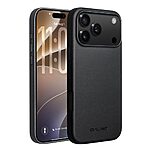 Σκληρή Πλάτη PC για iPhone 18 Pro Max / 17 Pro Max (QIALINO) σε Μαύρο με MagSafe — απορρόφηση κραδασμών & ανασηκωμένα χείλη για την κάμερα.