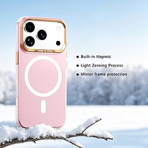 Θήκη iPhone 18 Pro Max / 17 Pro Max - ABEEL - Σκληρή Πλάτη PC - Ροζ — εικόνα 2