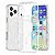 Σκληρή Πλάτη PC+TPU για iPhone 18 Pro Max / 17 Pro Max (OEM) σε Λευκό με glitter — περιστρεφόμενο μαγνητικό stand & προστασία από πτώσεις.