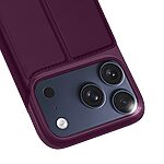 Θήκη iPhone 18 Pro Max / 17 Pro Max - DUX DUCIS Skin Pro Series - Flip Πορτοφόλι από Συνθετικό Δέρμα (PU) με TPU - Κερασί - Stand — εικόνα 4