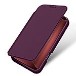 Θήκη iPhone 18 Pro Max / 17 Pro Max - DUX DUCIS Skin Pro Series - Flip Πορτοφόλι από Συνθετικό Δέρμα (PU) με TPU - Κερασί - Stand — εικόνα 5