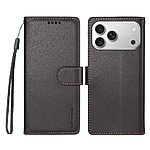 Flip Πορτοφόλι για iPhone 18 Pro Max / 17 Pro Max (BETOPNICE) σε Μαύρο — RFID, 3 θήκες καρτών, stand & λουράκι καρπού.