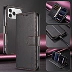 Θήκη iPhone 18 Pro Max / 17 Pro Max - BETOPNICE 006 - Flip Πορτοφόλι από Συνθετικό Δέρμα (PU) με TPU - Μαύρο - RFID/Stand/Λουράκι — εικόνα 4