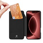 Θήκη iPhone 18 Pro Max / 17 Pro Max - DUX DUCIS Skin Pro Series - Flip Πορτοφόλι από Συνθετικό Δέρμα (PU) με TPU - Μαύρο - Stand — εικόνα 4