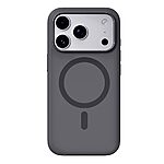 Πλάτη Σιλικόνης για iPhone 18 Pro Max / 17 Pro Max (ROCK) σε Γκρι — μαγνήτες N52, εσωτερική επένδυση microfiber & ανασηκωμένη προστασία κάμερας.