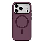 Πλάτη Σιλικόνης για iPhone 18 Pro Max / 17 Pro Max (ROCK) σε Κόκκινο — μαγνήτης N52, εσωτερική επένδυση microfiber & απαλή υφή.