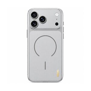 Πλάτη TPU για iPhone 18 Pro Max (MOFI Simple Series) σε Γκρι — ματ ημιδιάφανο φινίρισμα, ενισχυμένες γωνίες & αντοχή στο κιτρίνισμα.