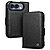 Flip Πορτοφόλι από Αυθεντικό Δέρμα για iPhone Duo (QIALINO) σε Μαύρο — θήκες καρτών, stand & προστασία οθόνης για κάθε μέρα.
