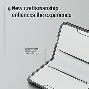 Θήκη iPhone Duo - NILLKIN Super Frosted Shield Fold - Σκληρή Πλάτη PC - Διάφανο — εικόνα 2