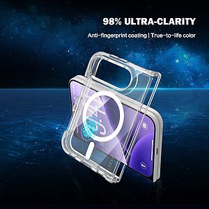 Θήκη iPhone Duo - LEREACH TOC Series - Σκληρή Πλάτη PC+TPU - Διάφανο — εικόνα 2