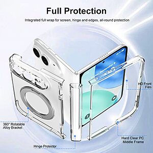 Θήκη iPhone Duo - OEM - Σκληρή Πλάτη PC+TPU - Διάφανο - Stand — εικόνα 2