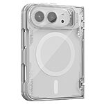 Σκληρή Πλάτη PC+TPU για iPhone Duo (NILLKIN) σε Γκρι — διάφανο κάλυμμα κάμερας που γίνεται stand, με μαγνητική συμβατότητα.